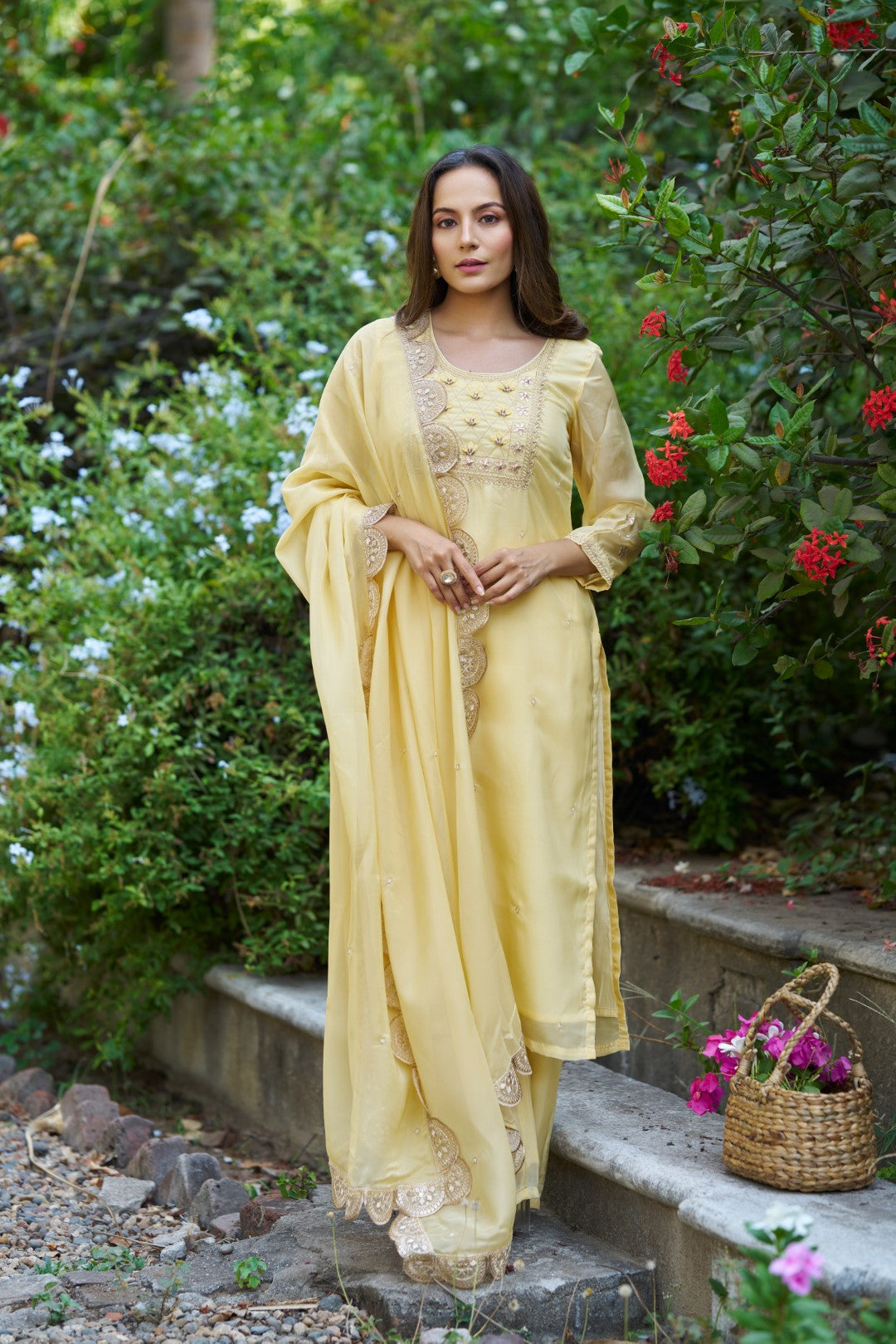 Noor Suit Yellow